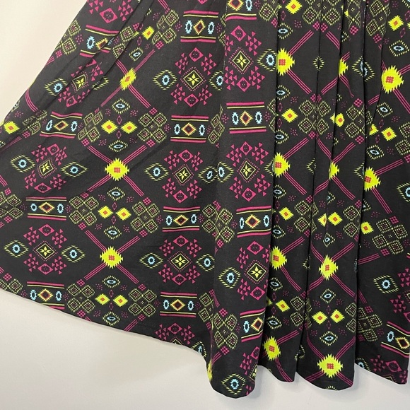 Bright Geometric Lularoe Madison Skirt - Picture 3 of 9